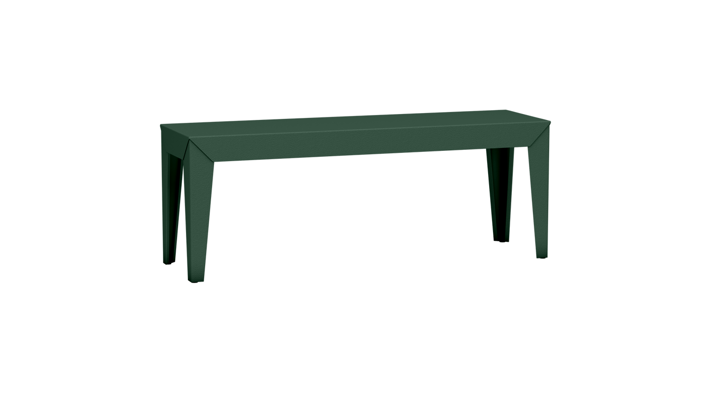Banc rectangulaire en aluminium 120cm Zef - MATIERE GRISE - La Maison MilanaiseOlive 121Fuselés