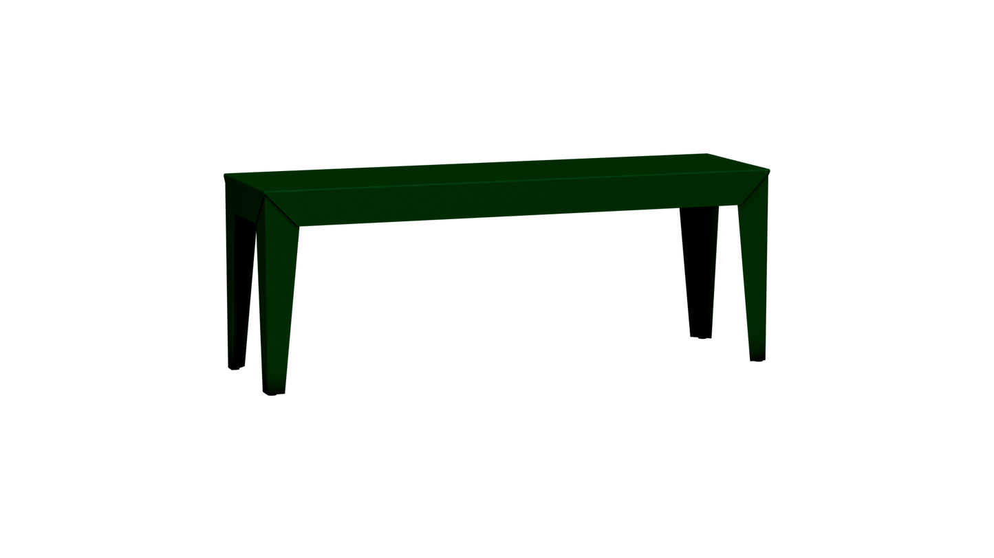 Banc rectangulaire en aluminium 120cm Zef - MATIERE GRISE - La Maison MilanaiseCanopée 124Fuselés
