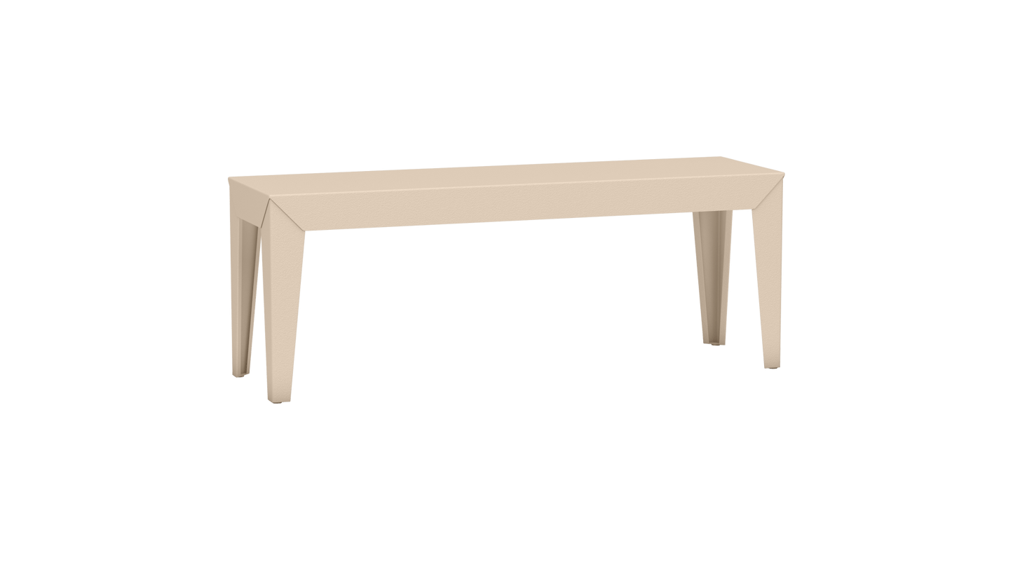 Banc rectangulaire en aluminium 120cm Zef - MATIERE GRISE - La Maison MilanaiseEggshell 161Fuselés