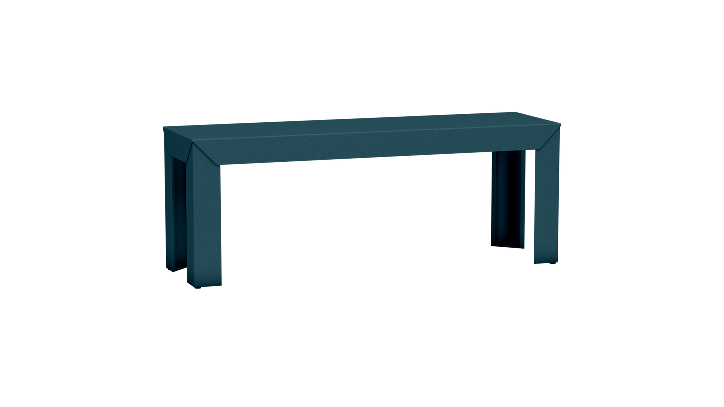 Banc rectangulaire en aluminium 120cm Zef - MATIERE GRISE - La Maison MilanaiseHoule 116Droits