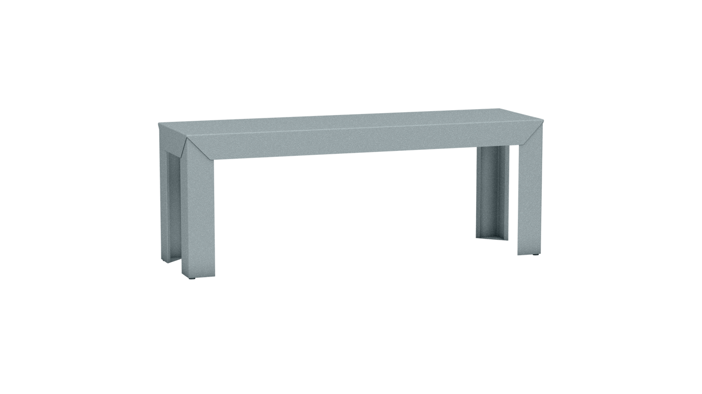 Banc rectangulaire en aluminium 120cm Zef - MATIERE GRISE - La Maison MilanaiseNuage 002Droits