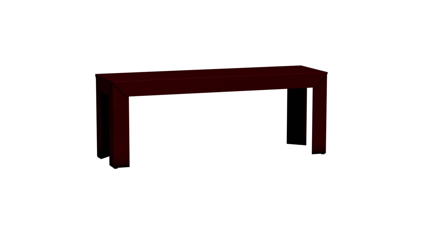 Banc rectangulaire en aluminium 120cm Zef - MATIERE GRISE - La Maison MilanaiseBourgogne 153Droits