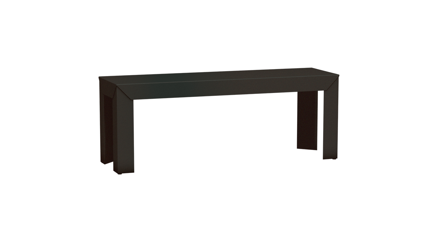 Banc rectangulaire en aluminium 120cm Zef - MATIERE GRISE - La Maison MilanaiseWinners 223Droits