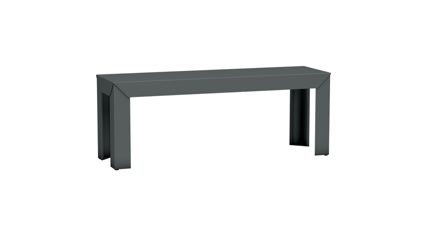 Banc rectangulaire en aluminium 120cm Zef - MATIERE GRISE - La Maison MilanaiseOrage 221Droits