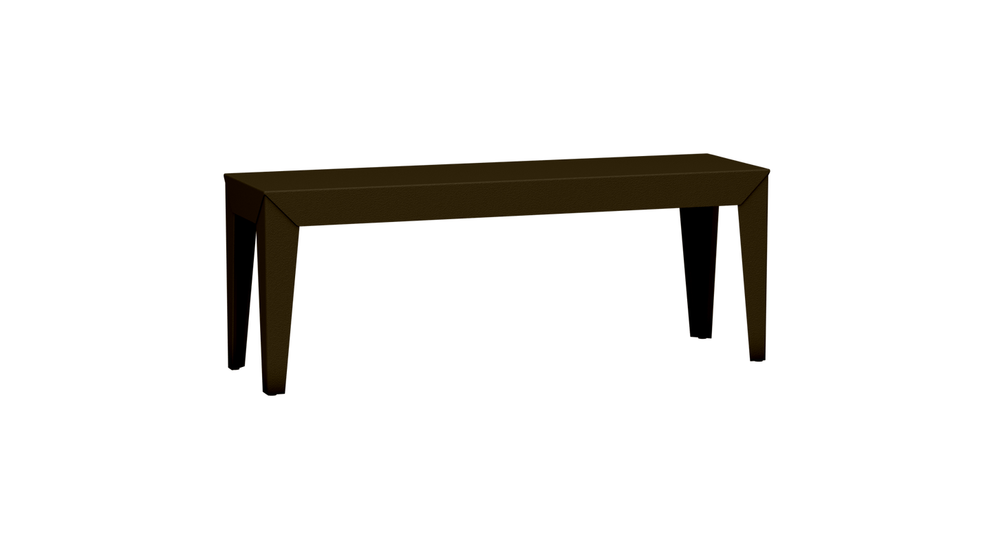 Banc rectangulaire en aluminium 120cm Zef - MATIERE GRISE - La Maison MilanaiseBronze 181Fuselés