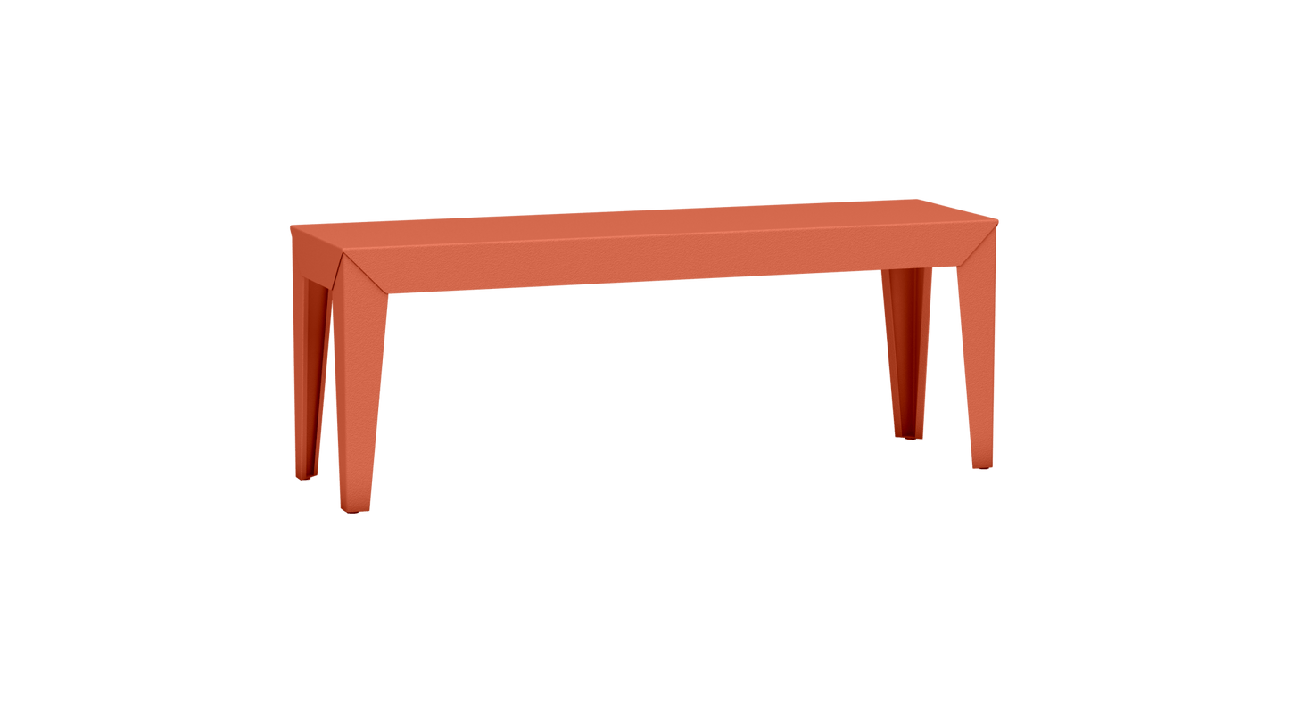 Banc rectangulaire en aluminium 120cm Zef - MATIERE GRISE - La Maison MilanaiseOrange givré 144Fuselés
