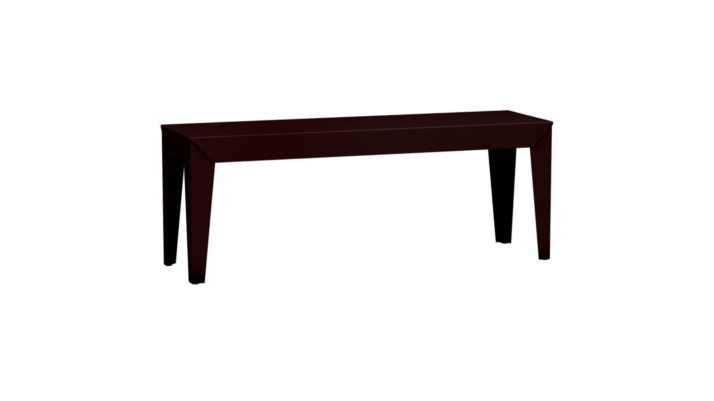 Banc rectangulaire en aluminium 120cm Zef - MATIERE GRISE - La Maison MilanaiseViolet de Mars 171Fuselés