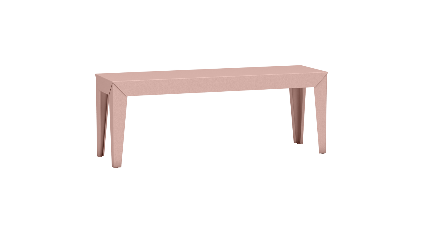 Banc rectangulaire en aluminium 120cm Zef - MATIERE GRISE - La Maison MilanaiseBaby pink 162Fuselés