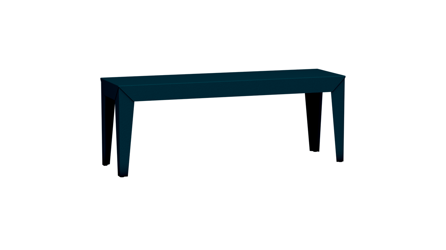 Banc rectangulaire en aluminium 120cm Zef - MATIERE GRISE - La Maison MilanaiseCanard 115Fuselés