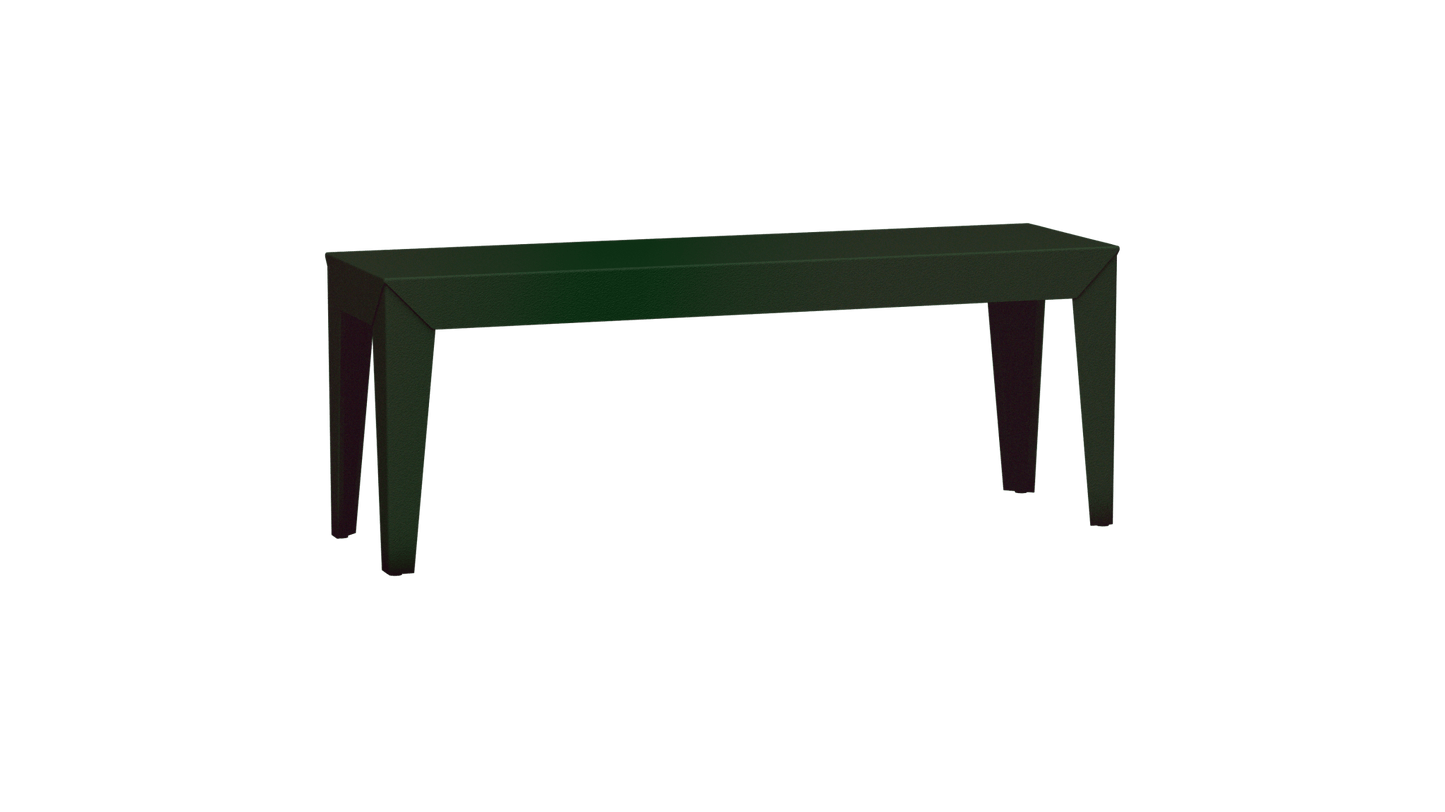 Banc rectangulaire en aluminium 120cm Zef - MATIERE GRISE - La Maison MilanaiseJekyll 123Fuselés