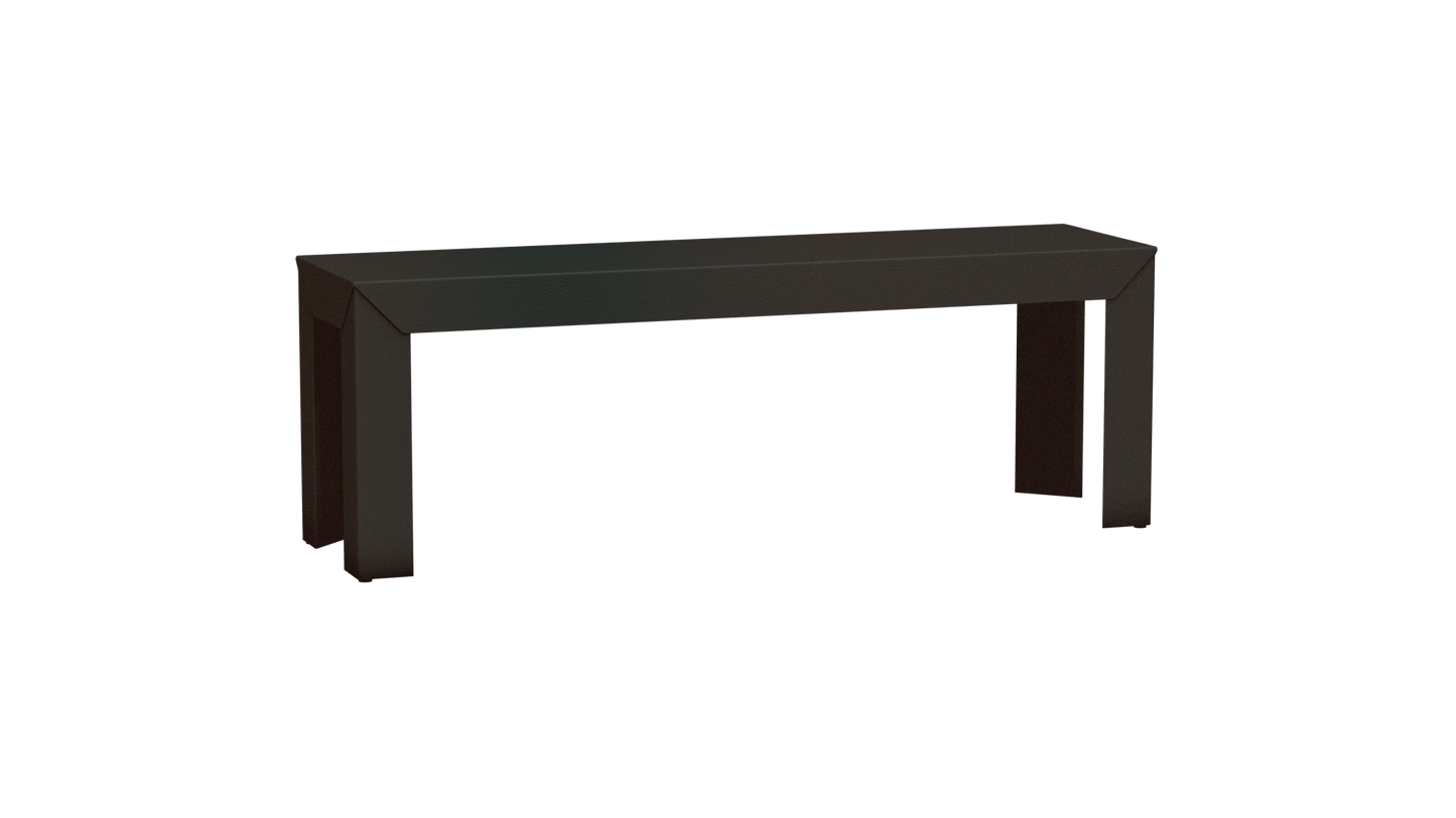 Banc rectangulaire en aluminium 130cm Zef - MATIERE GRISE - La Maison MilanaiseWinners 223Droits