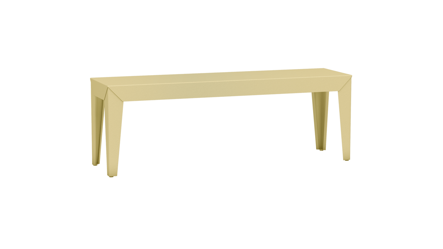 Banc rectangulaire en aluminium 130cm Zef - MATIERE GRISE - La Maison MilanaiseChampagne 231Fuselés