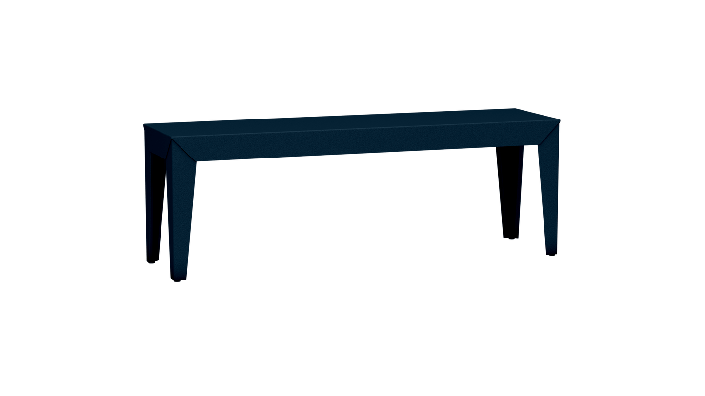 Banc rectangulaire en aluminium 130cm Zef - MATIERE GRISE - La Maison MilanaiseDenim 007Fuselés