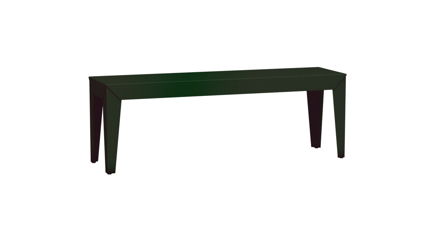 Banc rectangulaire en aluminium 130cm Zef - MATIERE GRISE - La Maison MilanaiseJekyll 123Fuselés