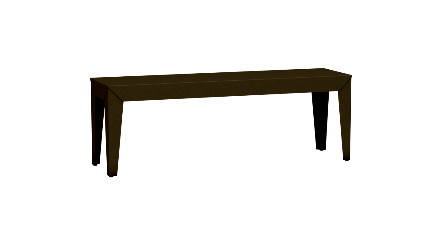 Banc rectangulaire en aluminium 130cm Zef - MATIERE GRISE - La Maison MilanaiseBronze 181Fuselés