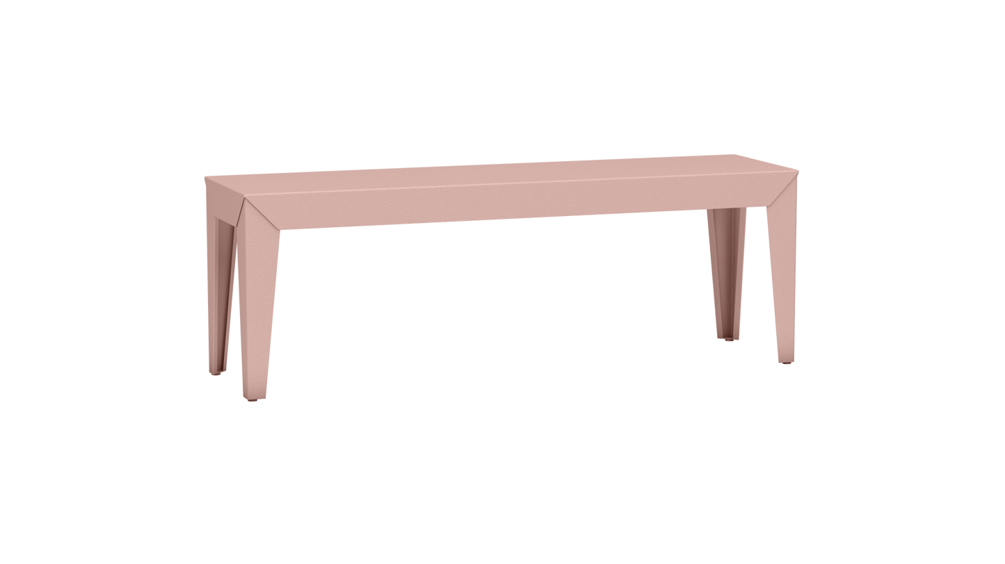 Banc rectangulaire en aluminium 130cm Zef - MATIERE GRISE - La Maison MilanaiseBaby pink 162Fuselés