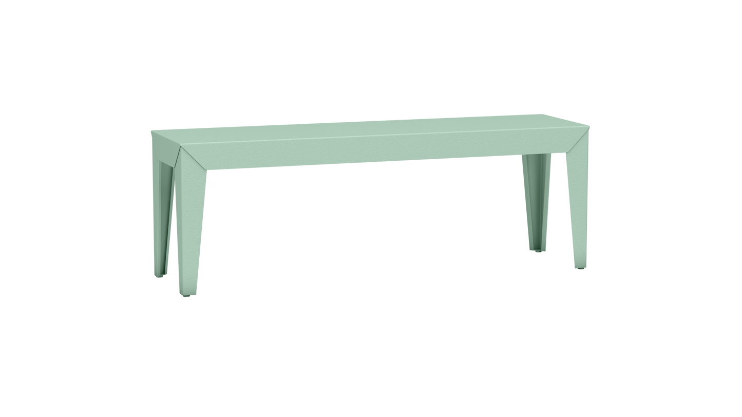Banc rectangulaire en aluminium 130cm Zef - MATIERE GRISE - La Maison MilanaiseVert d'eau 120Fuselés