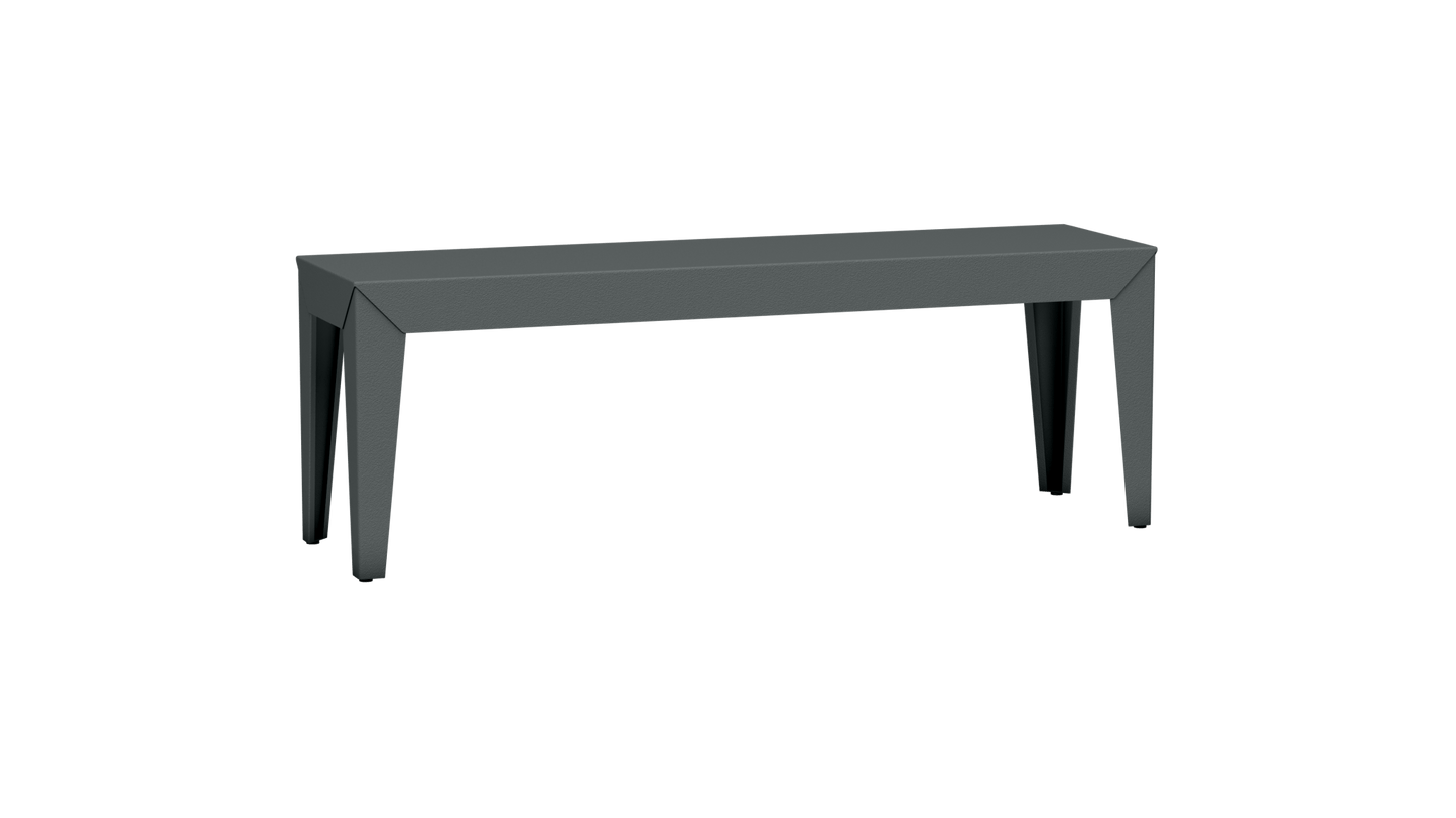 Banc rectangulaire en aluminium 130cm Zef - MATIERE GRISE - La Maison MilanaiseOrage 221Fuselés
