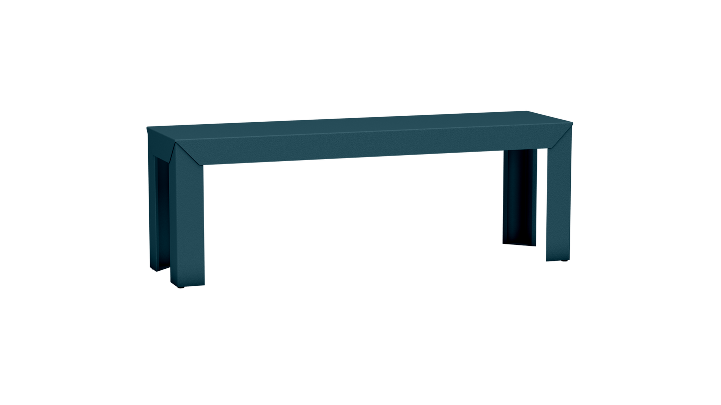 Banc rectangulaire en aluminium 130cm Zef - MATIERE GRISE - La Maison MilanaiseHoule 116Droits