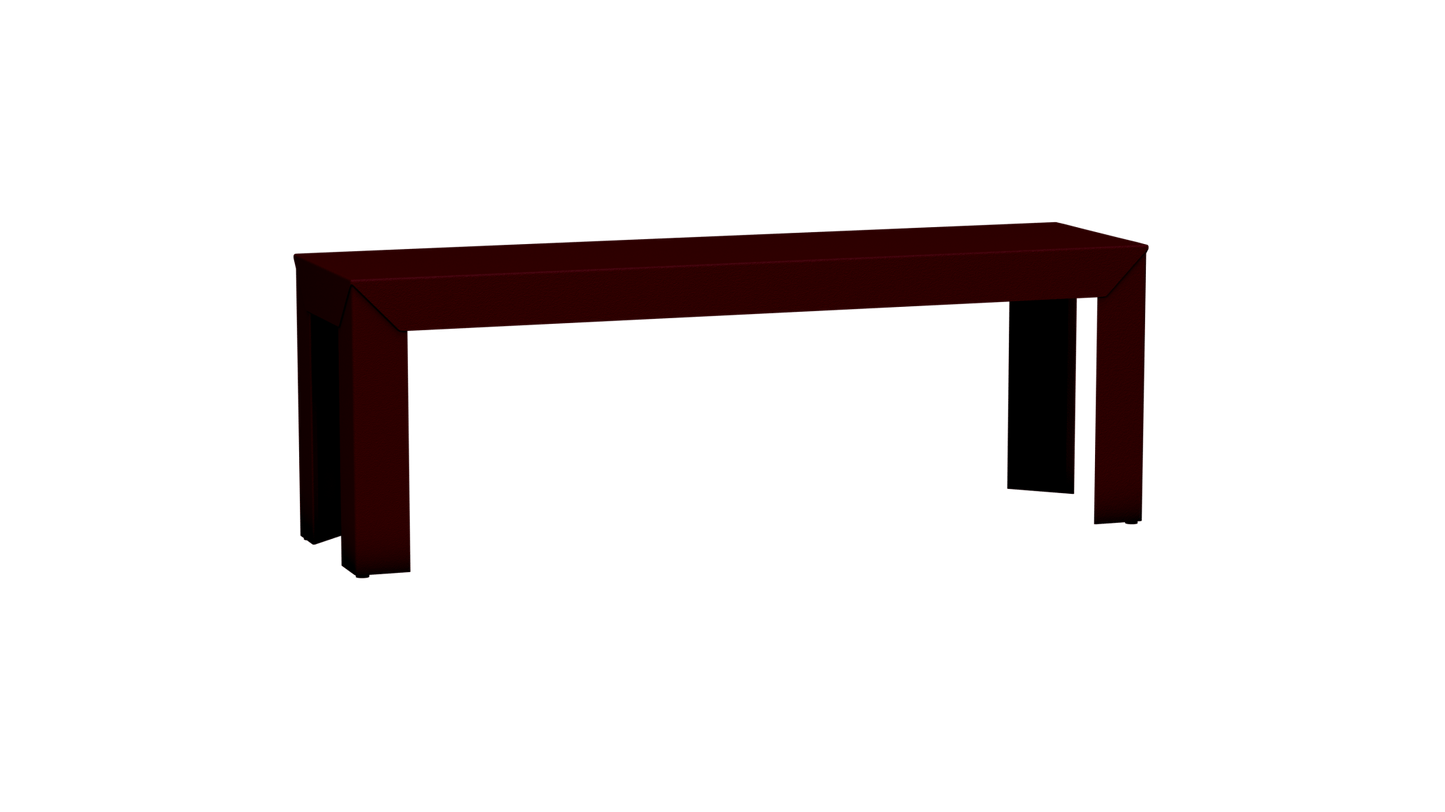 Banc rectangulaire en aluminium 130cm Zef - MATIERE GRISE - La Maison MilanaiseBourgogne 153Droits