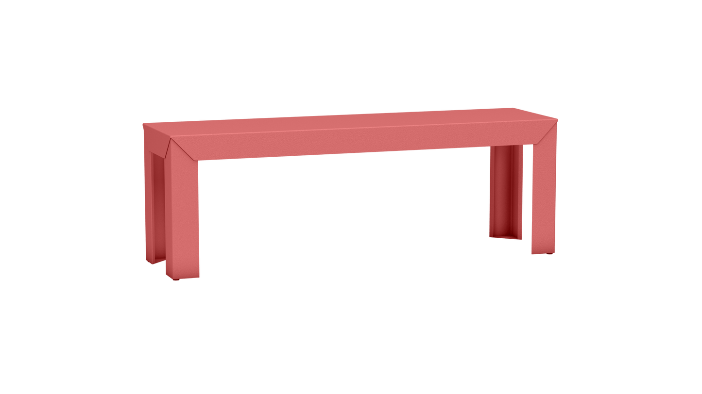 Banc rectangulaire en aluminium 130cm Zef - MATIERE GRISE - La Maison MilanaisePink Lady 163Droits