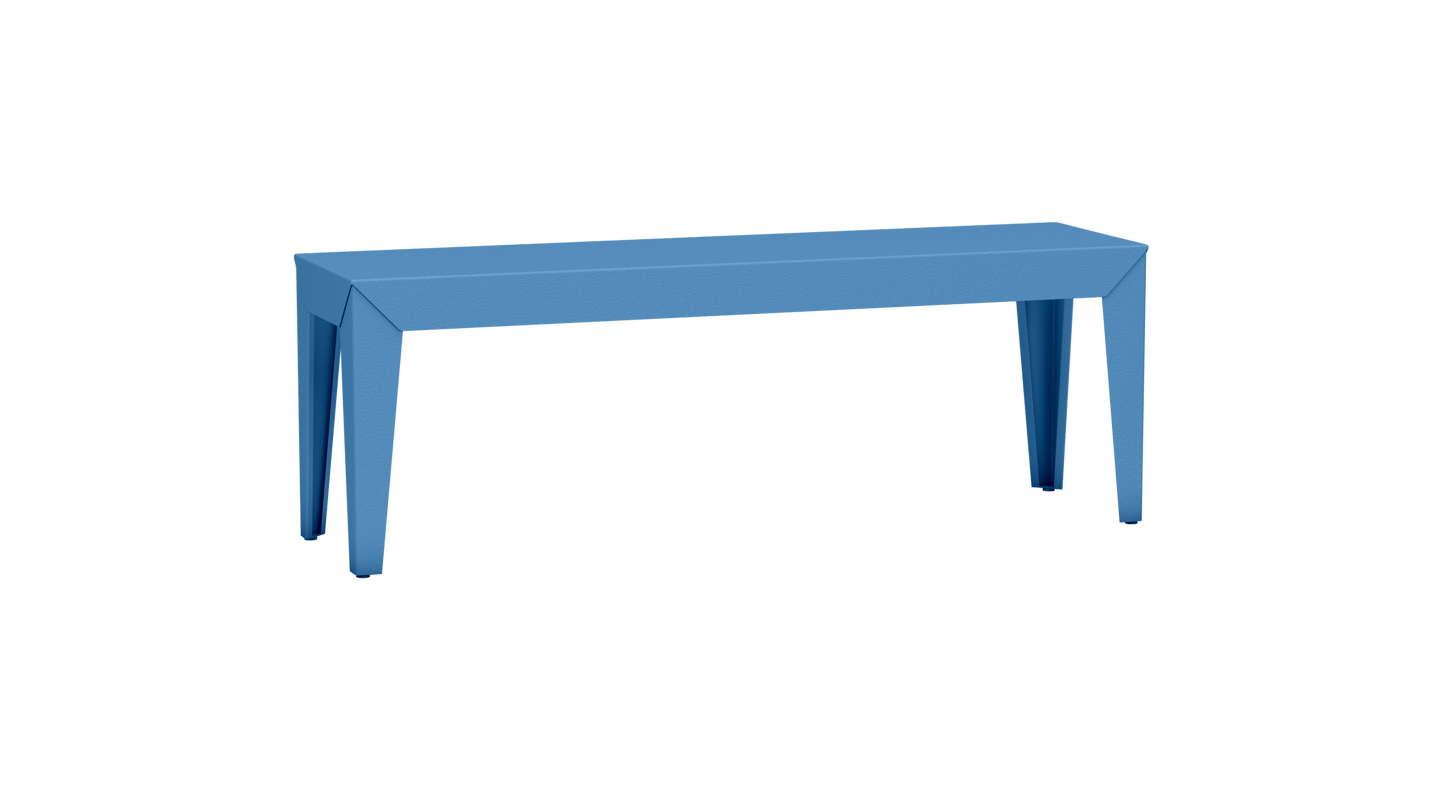 Banc rectangulaire en aluminium 130cm Zef - MATIERE GRISE - La Maison MilanaiseAzur 111Fuselés