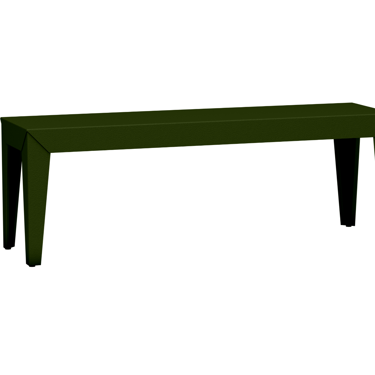Banc rectangulaire en aluminium 130cm Zef - MATIERE GRISE - La Maison MilanaiseKaki 122Fuselés