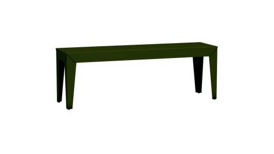 Banc rectangulaire en aluminium 130cm Zef - MATIERE GRISE - La Maison MilanaiseKaki 122Fuselés