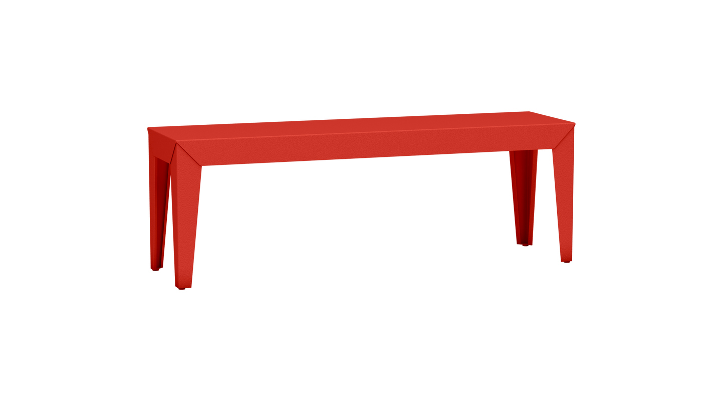 Banc rectangulaire en aluminium 130cm Zef - MATIERE GRISE - La Maison MilanaisePêche 143Fuselés