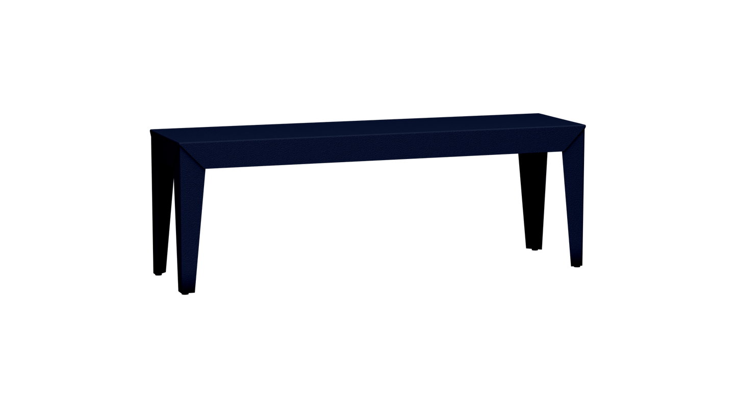 Banc rectangulaire en aluminium 130cm Zef - MATIERE GRISE - La Maison MilanaiseNuit 114Fuselés