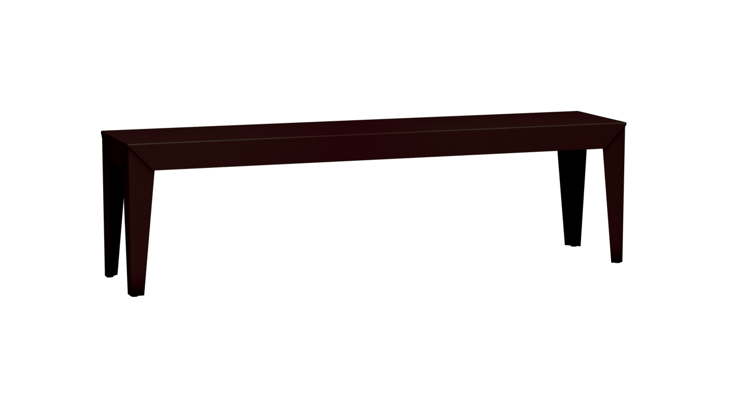 Banc rectangulaire en aluminium 160cm Zef - MATIERE GRISE - La Maison MilanaiseViolet de Mars 171Fuselés