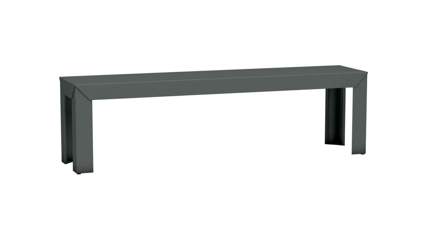 Banc rectangulaire en aluminium 160cm Zef - MATIERE GRISE - La Maison MilanaiseOrage 221Droits