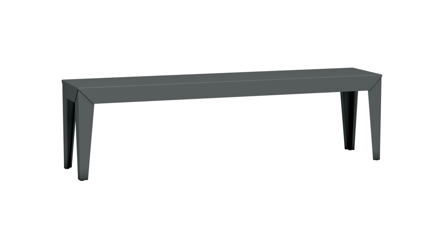 Banc rectangulaire en aluminium 160cm Zef - MATIERE GRISE - La Maison MilanaiseOrage 221Fuselés