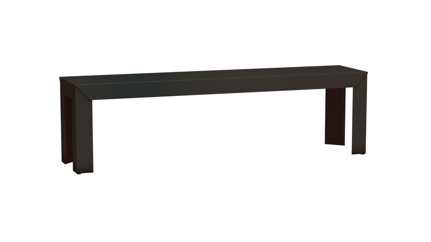 Banc rectangulaire en aluminium 160cm Zef - MATIERE GRISE - La Maison MilanaiseWinners 223Droits