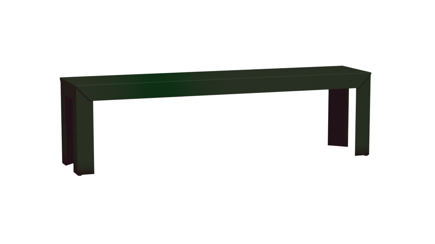 Banc rectangulaire en aluminium 160cm Zef - MATIERE GRISE - La Maison MilanaiseJekyll 123Droits