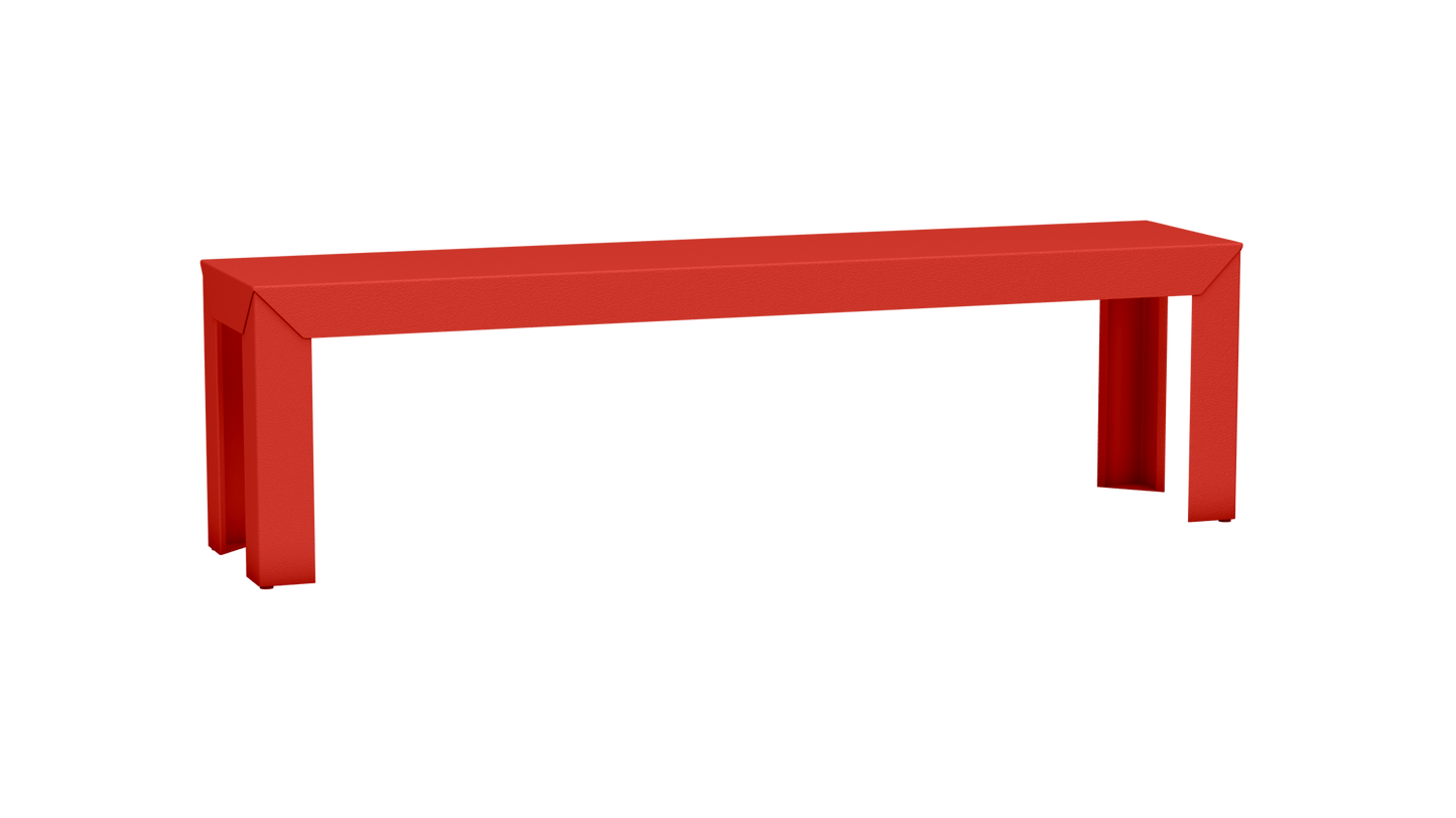 Banc rectangulaire en aluminium 160cm Zef - MATIERE GRISE - La Maison MilanaisePêche 143Droits