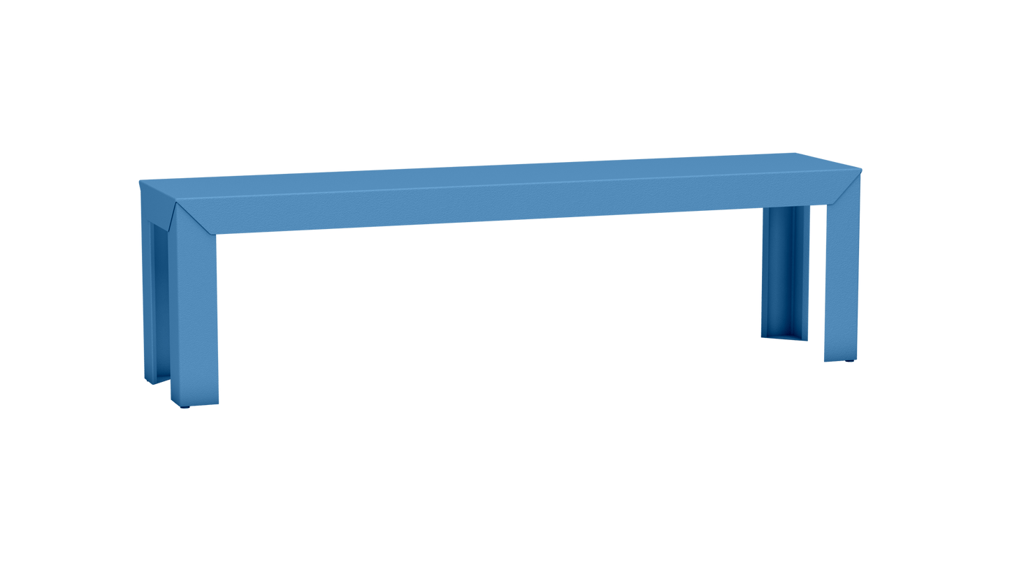 Banc rectangulaire en aluminium 160cm Zef - MATIERE GRISE - La Maison MilanaiseAzur 111Droits