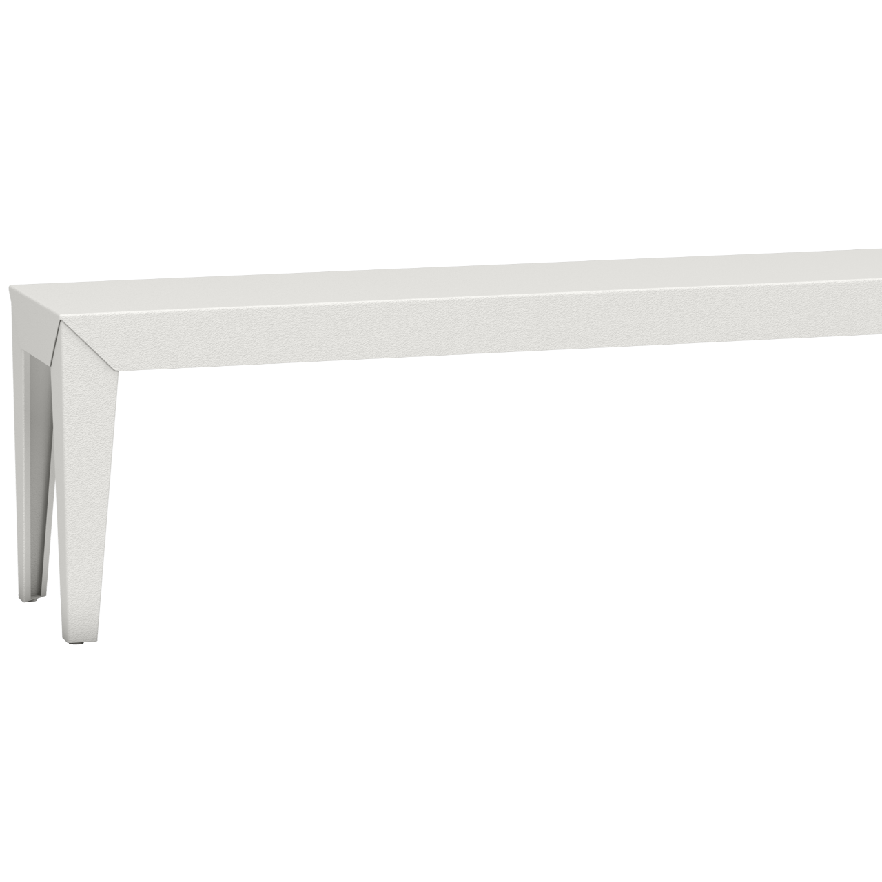 Banc rectangulaire en aluminium 195cm Zef - MATIERE GRISE - La Maison MilanaiseBlanc 001Fuselés