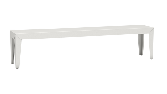 Banc rectangulaire en aluminium 195cm Zef - MATIERE GRISE - La Maison MilanaiseBlanc 001Fuselés