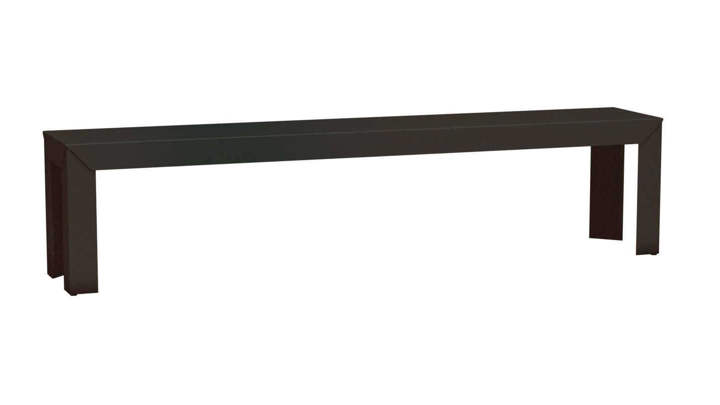 Banc rectangulaire en aluminium 195cm Zef - MATIERE GRISE - La Maison MilanaiseWinners 223Droits