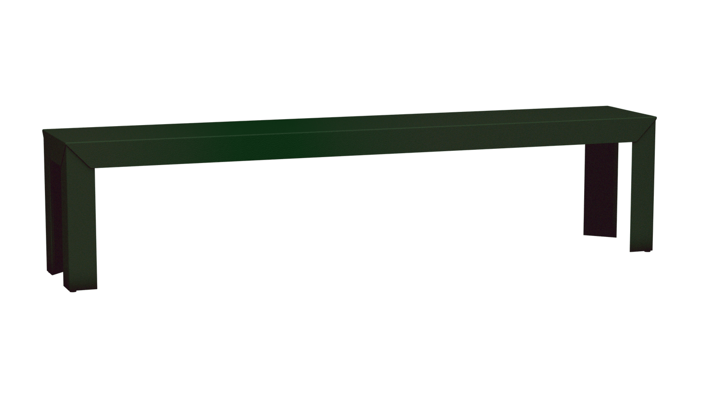 Banc rectangulaire en aluminium 195cm Zef - MATIERE GRISE - La Maison MilanaiseJekyll 123Droits