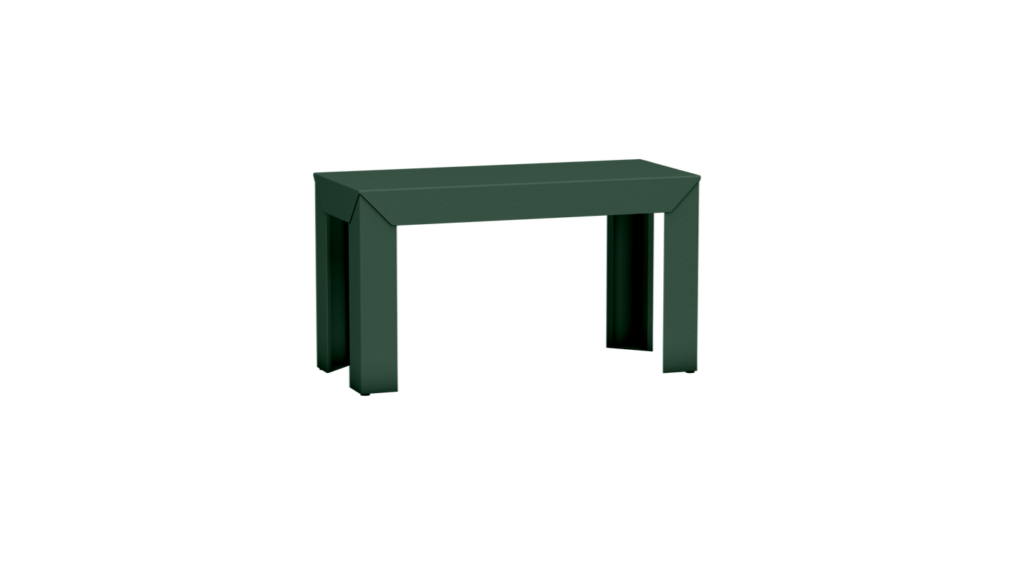 Banc rectangulaire en aluminium 80cm Zef - MATIERE GRISE - La Maison MilanaiseBANCZEF80INT - 17Olive 121Droits