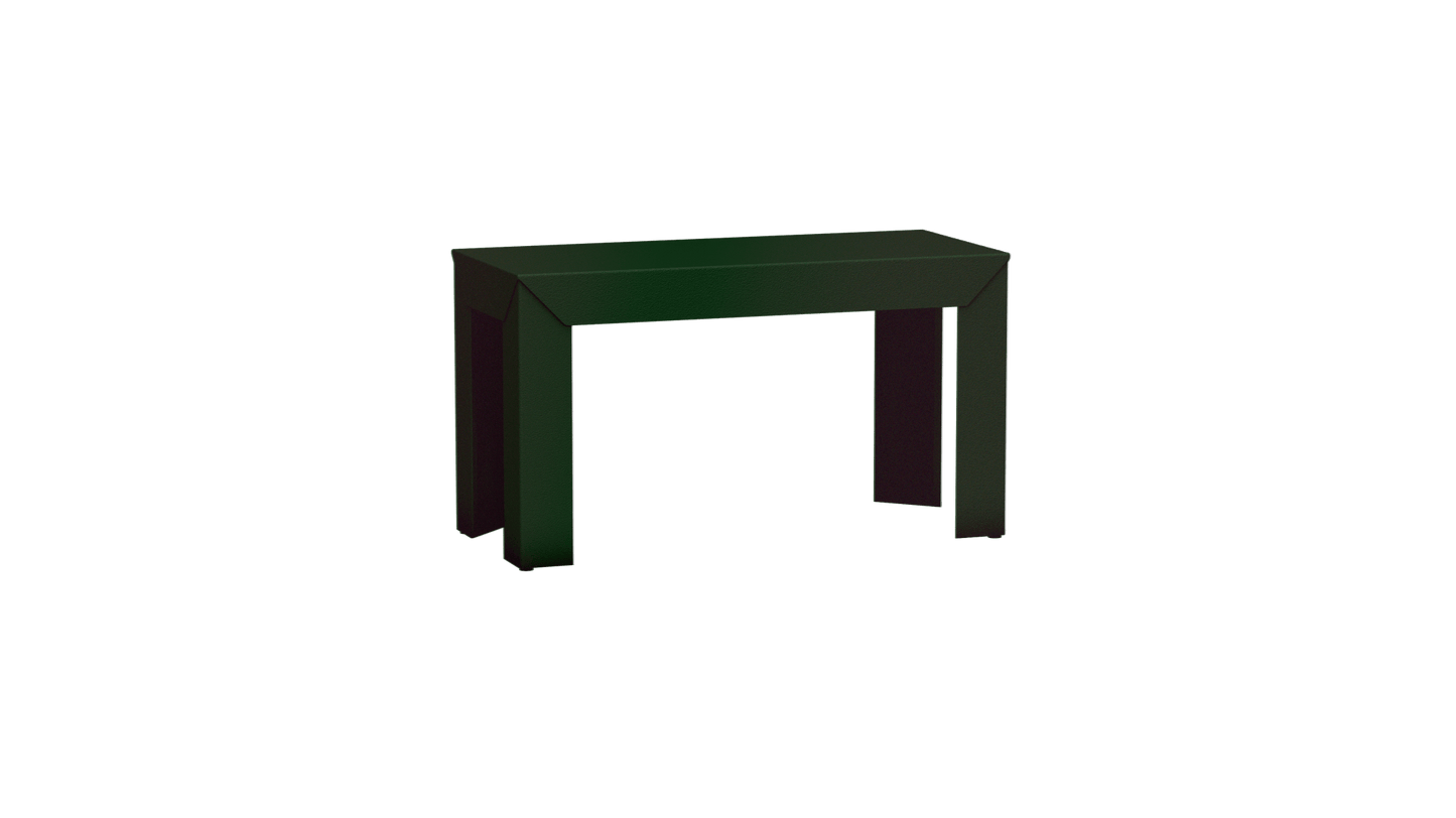 Banc rectangulaire en aluminium 80cm Zef - MATIERE GRISE - La Maison MilanaiseBANCZEF80INT - 65Jekyll 123Droits