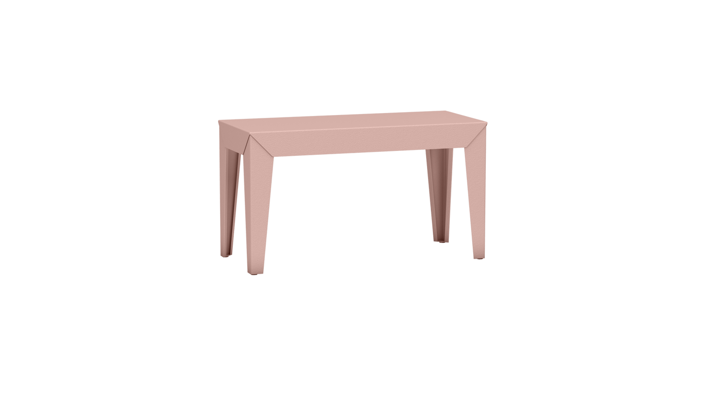 Banc rectangulaire en aluminium 80cm Zef - MATIERE GRISE - La Maison MilanaiseBANCZEF80INT - 28Baby pink 162Fuselés