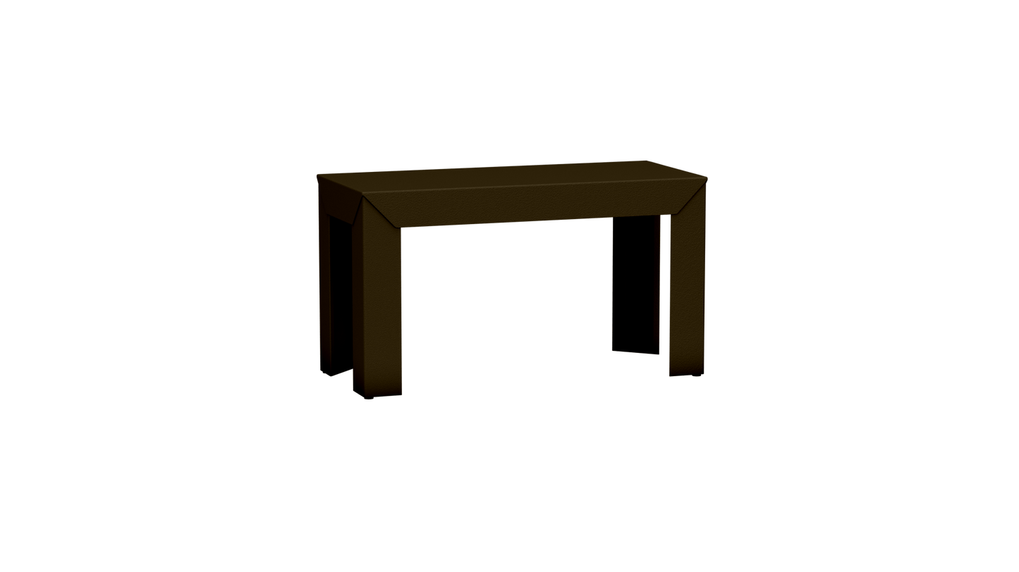 Banc rectangulaire en aluminium 80cm Zef - MATIERE GRISE - La Maison MilanaiseBANCZEF80INT - 73Bronze 181Droits