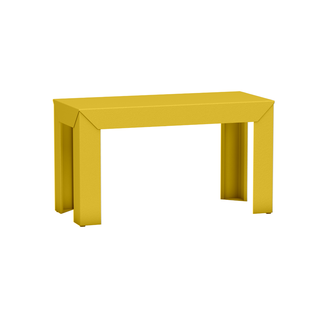 Banc rectangulaire en aluminium 80cm Zef - MATIERE GRISE - La Maison MilanaiseBANCZEF80INT - 1Eggshell 161Droits