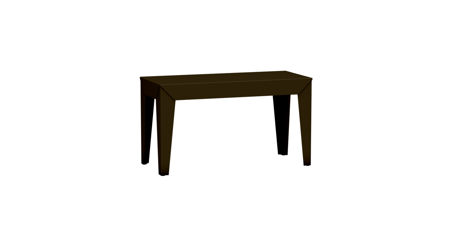 Banc rectangulaire en aluminium 80cm Zef - MATIERE GRISE - La Maison MilanaiseBANCZEF80INT - 74Bronze 181Fuselés