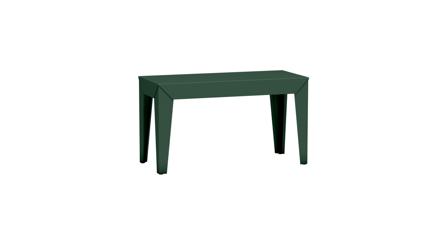 Banc rectangulaire en aluminium 80cm Zef - MATIERE GRISE - La Maison MilanaiseBANCZEF80INT - 18Olive 121Fuselés