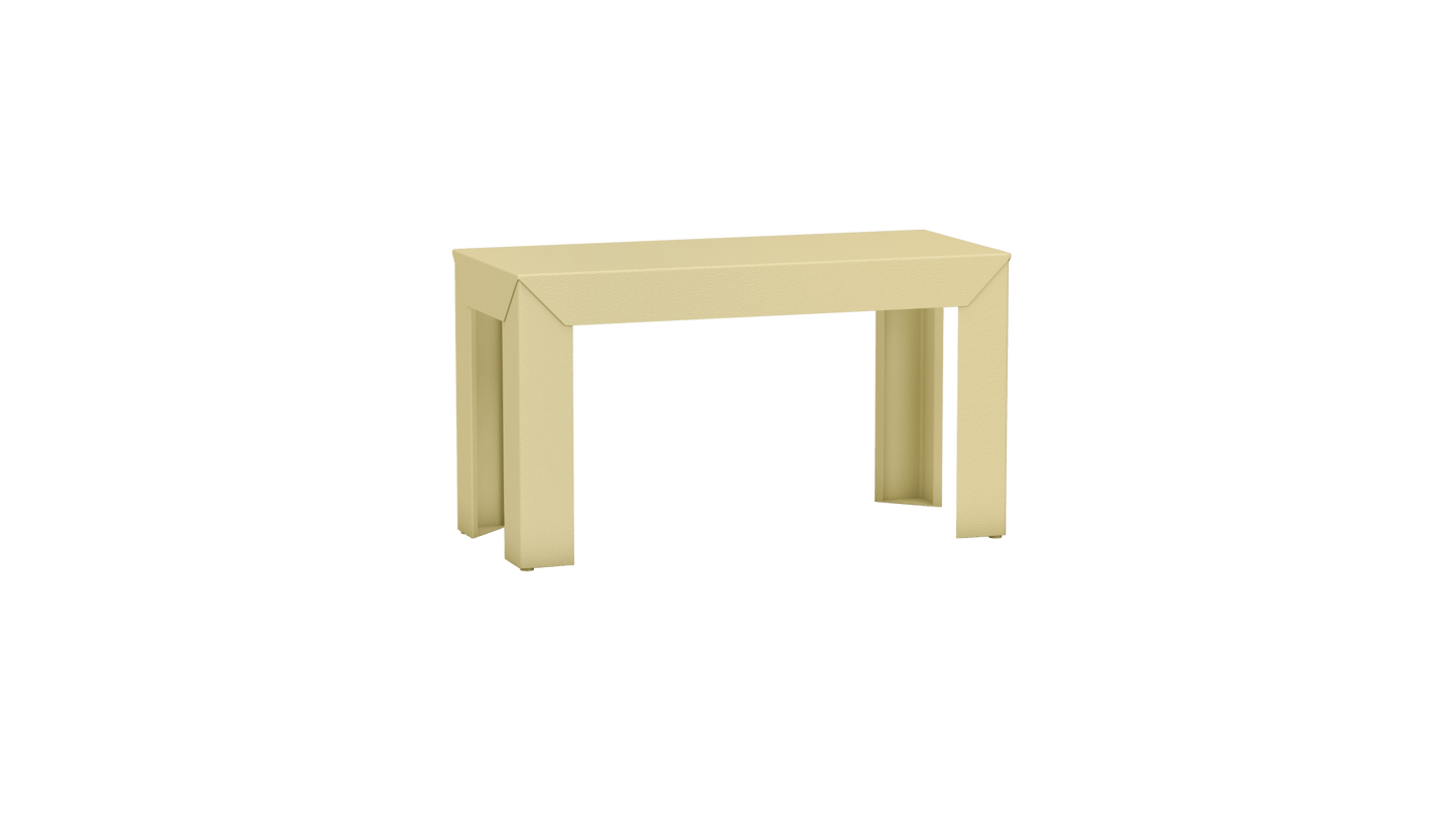 Banc rectangulaire en aluminium 80cm Zef - MATIERE GRISE - La Maison MilanaiseBANCZEF80INT - 69Champagne 231Droits