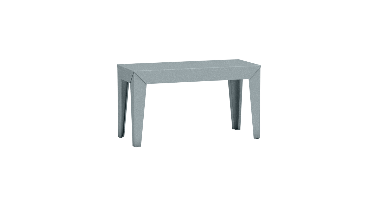 Banc rectangulaire en aluminium 80cm Zef - MATIERE GRISE - La Maison MilanaiseBANCZEF80INT - 78Nuage 002Fuselés